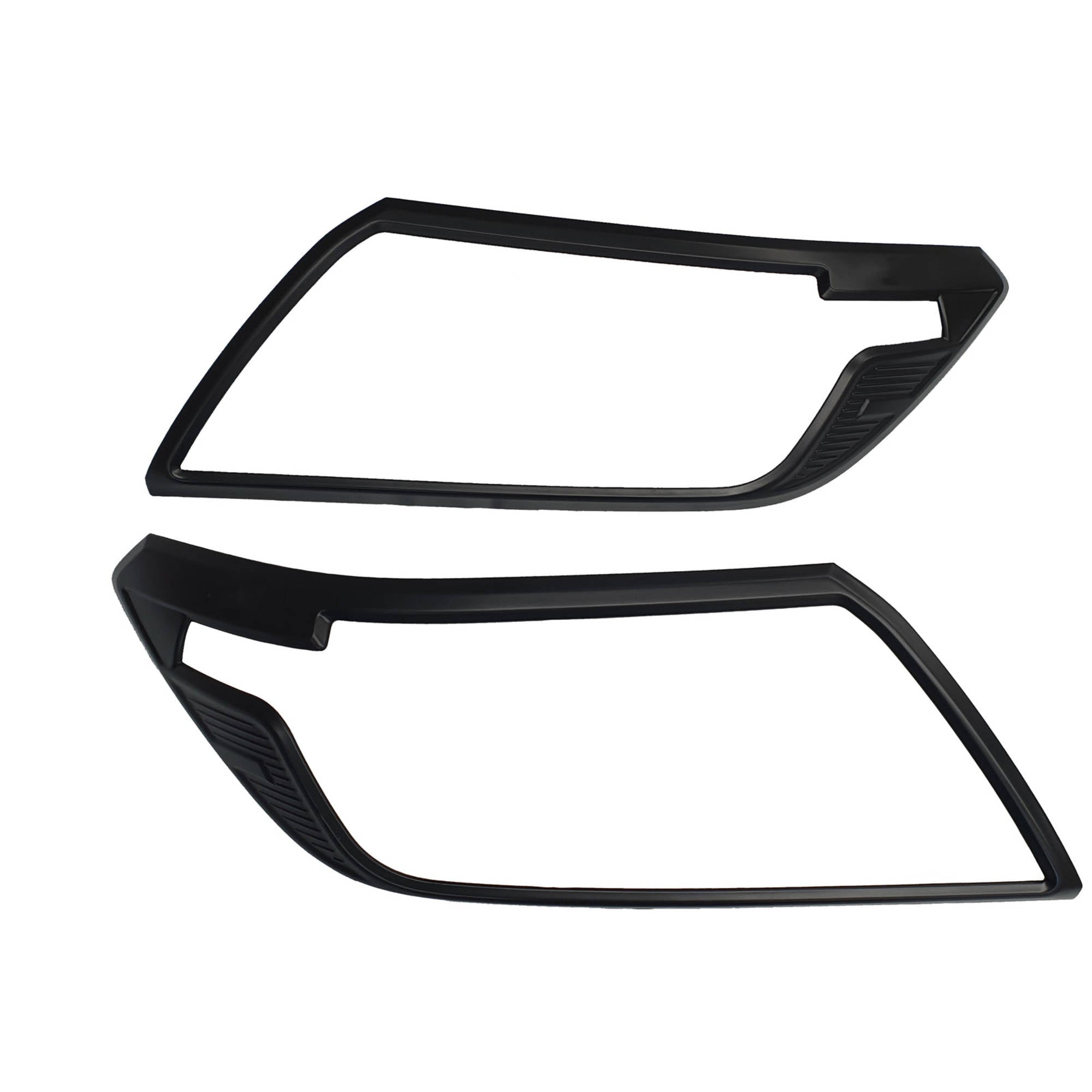 Front Black Headlight Head Light Trim Covers Suitable For Nissan Navara NP300 SL 2021 Facelift