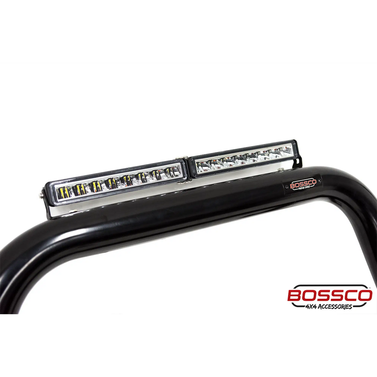 Black Nudge Bar Suitable for Toyota Prado 150s Series 2010-2023 w/ 20" Modular Single Row LED Light Bar