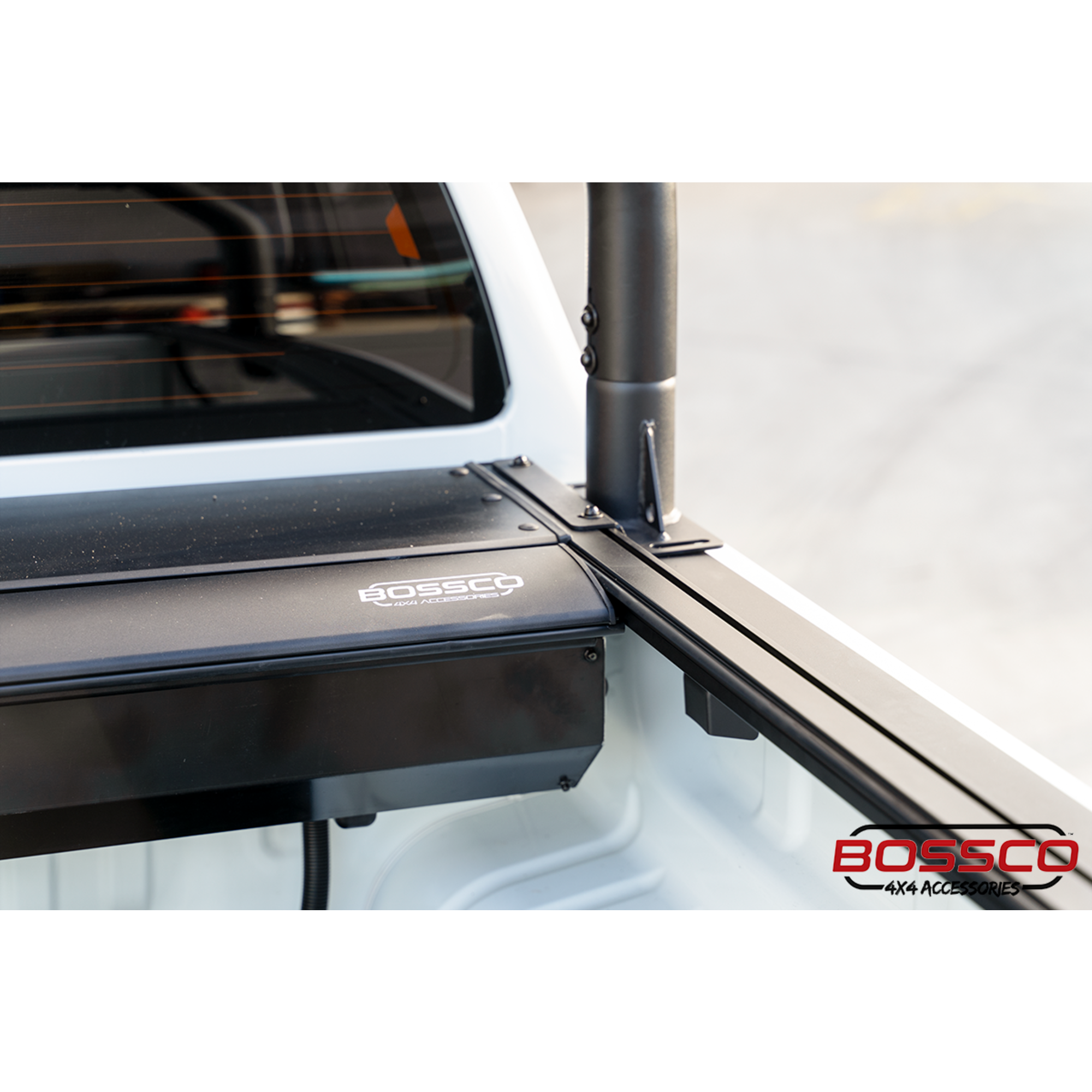 Adjustable Black Steel Ladder Rack Suitable With Bossco4x4 Roller Shutters - Single