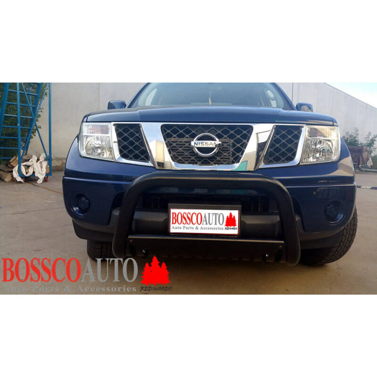 Black Nudge bar Suitable for Nissan Navara D40 2005-2014 - Spain Built