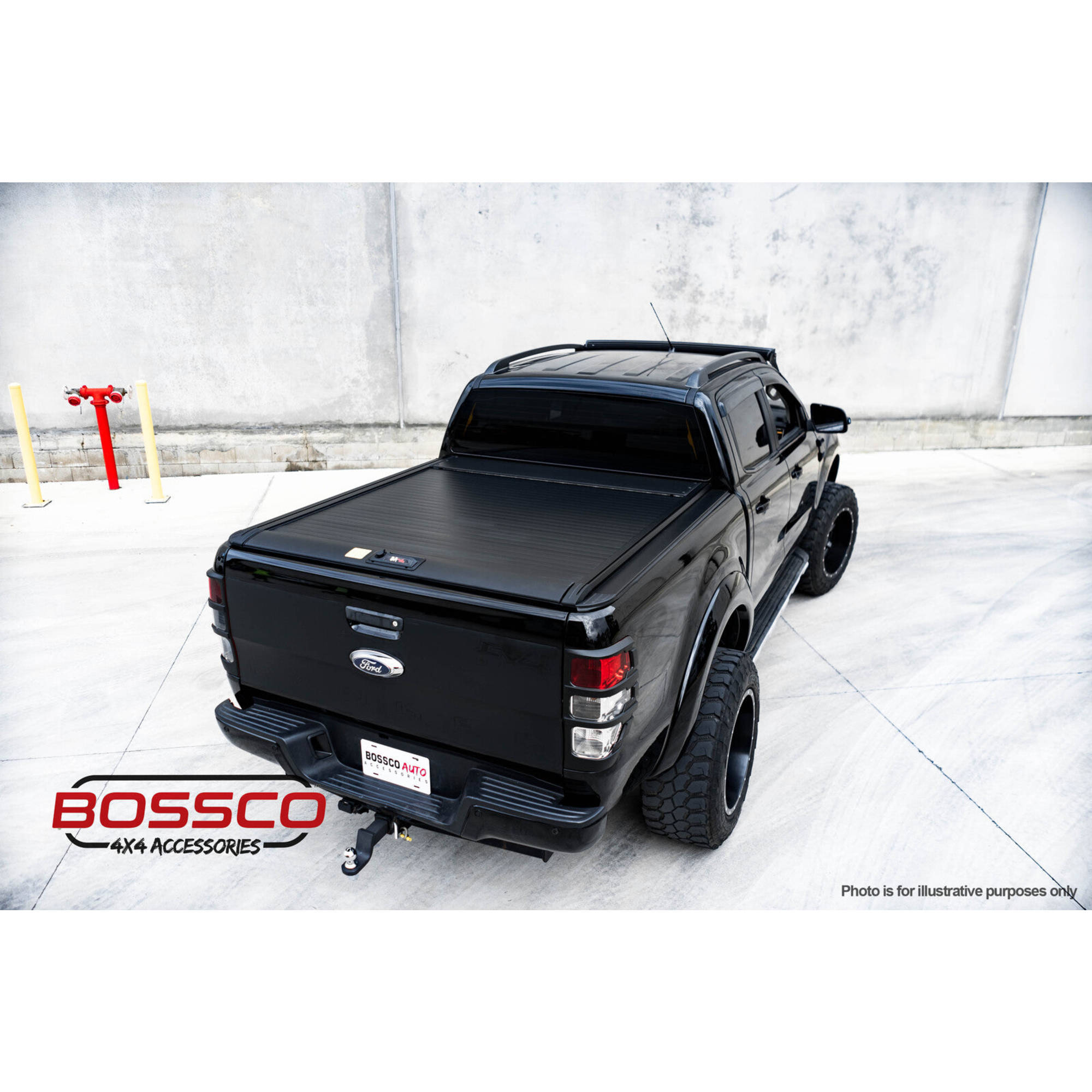 Electric Retractable Roller Shutter Tonneau Lid Suitable For Ford Ranger 2012-2020 W/ Buttons