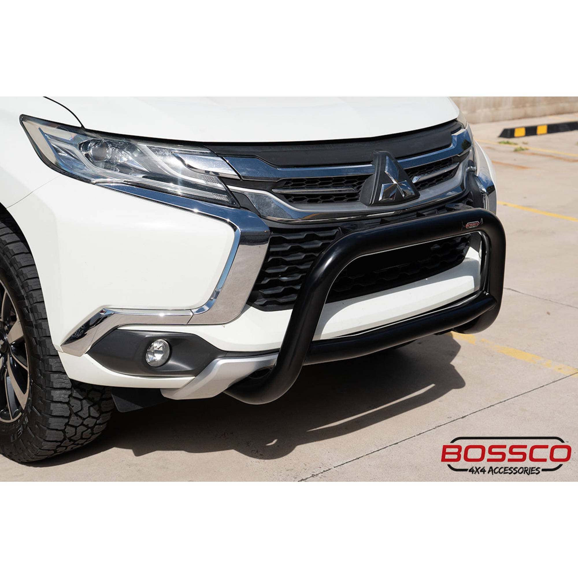 Black Nudge Bar suitable for Mitsubishi Pajero Sport QE Series 2016-2019
