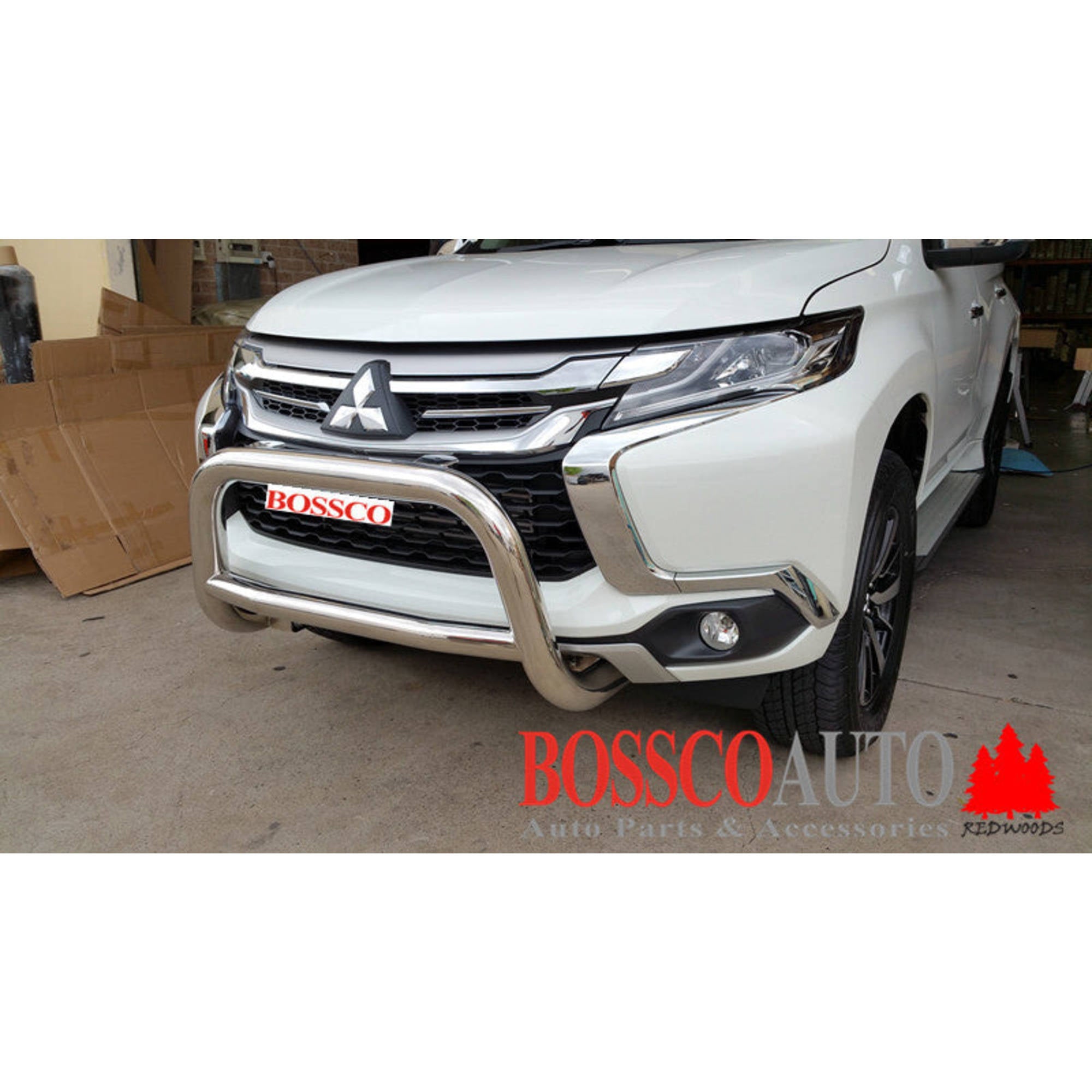 Stainless Steel Nudge Bar for Mitsubishi Pajero Sport QE 2016–2019 | Vehicle-Specific Front Bar