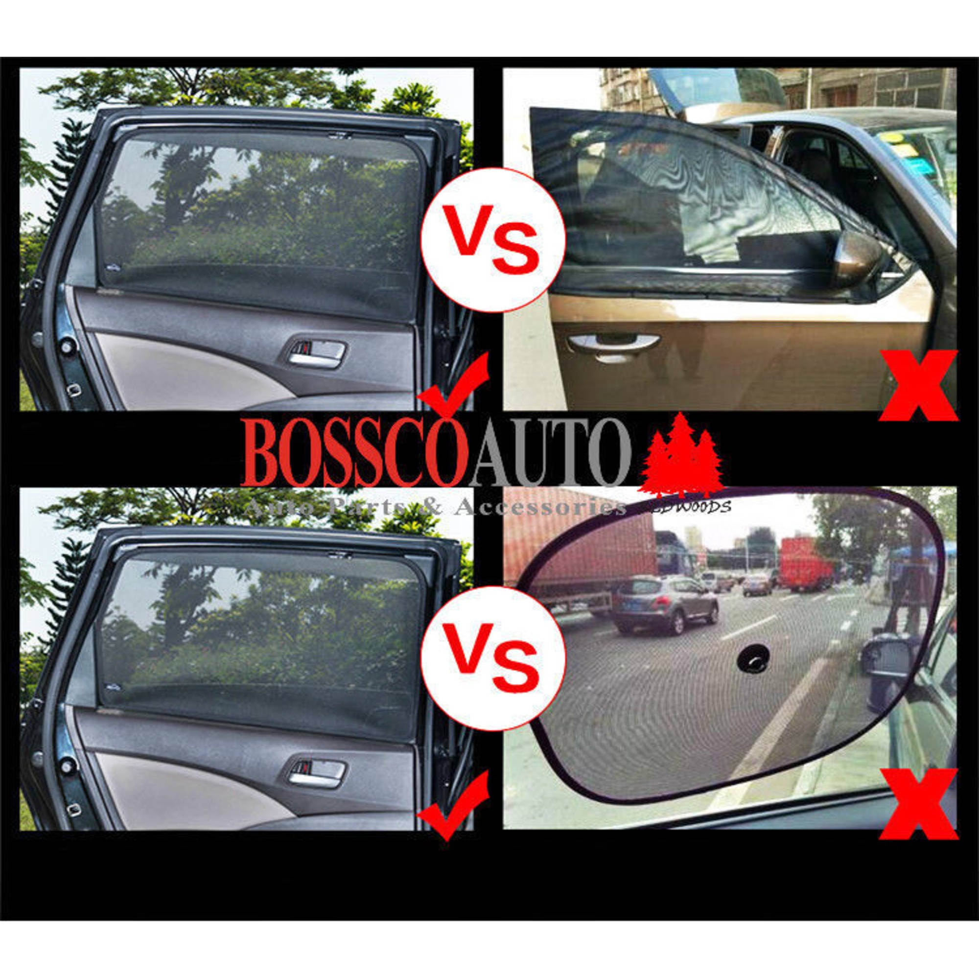 Magnetic Sun Shades Suitable for Skoda Fabia Wagon 2014-2018 (NJ) - Runout Sale