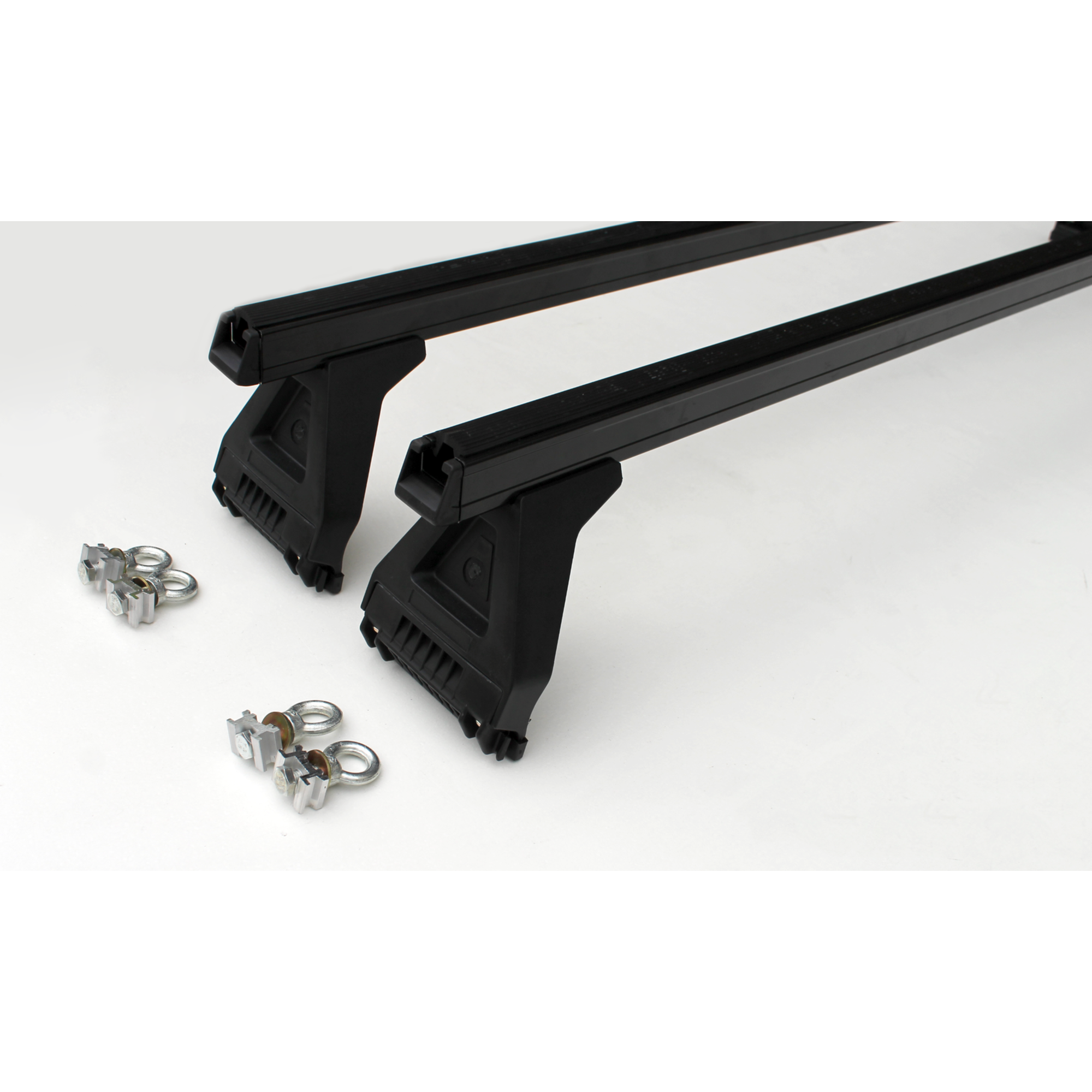 Set of 2 Black Heavy Duty Roof Racks Suitable for Toyota Hiace Commuter SLWB 2005-2019