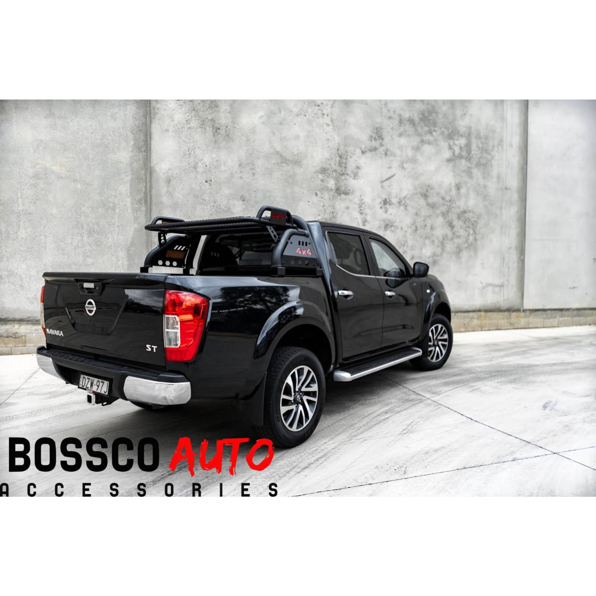 Loaded Sports Bar with Roof Basket - Compatible for Bossco Roller Shutters
