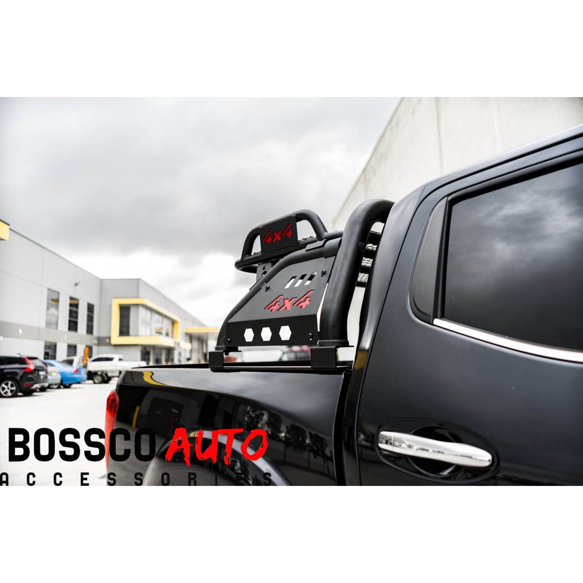 Loaded Sports Bar with Roof Basket - Compatible for Bossco Roller Shutters