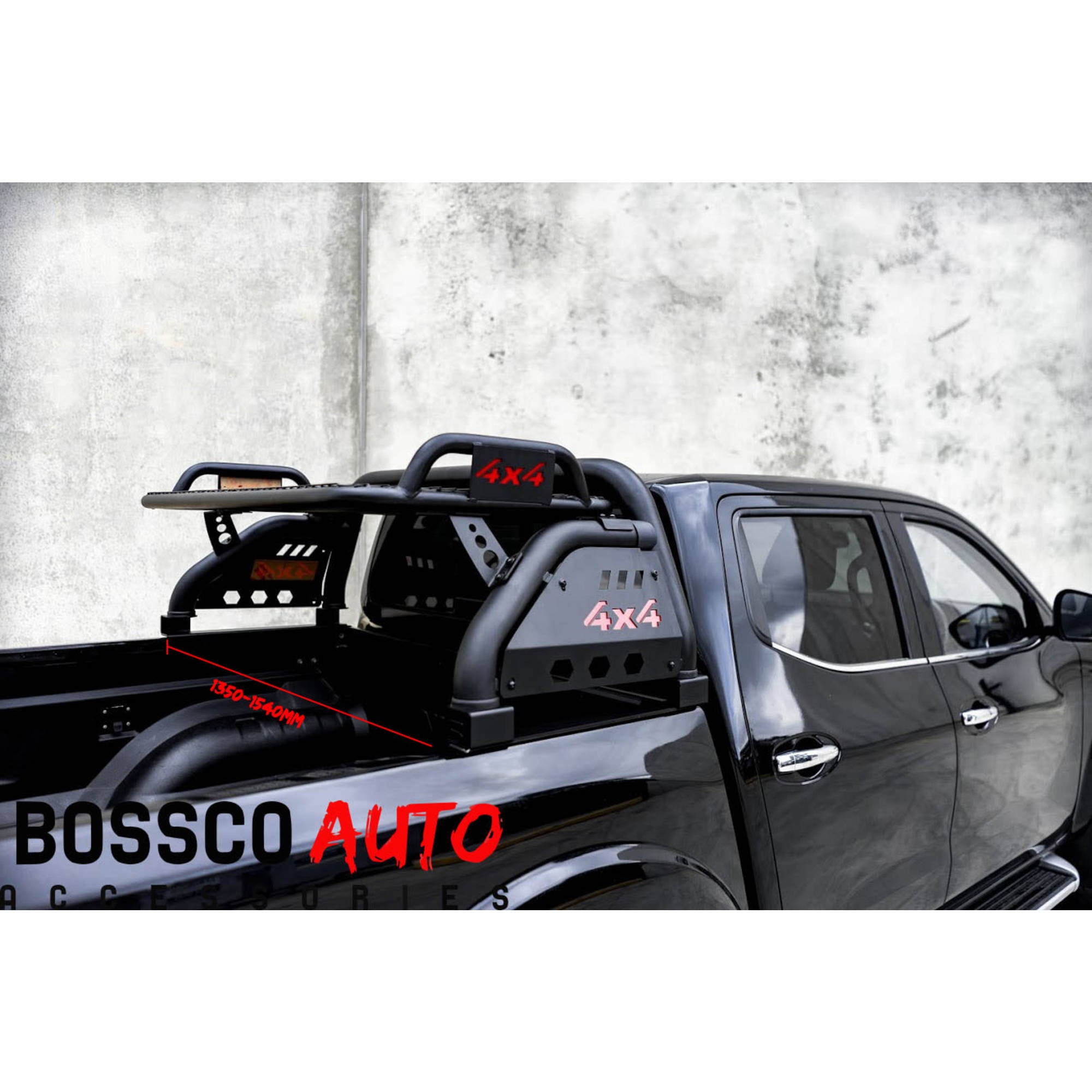Loaded Sports Bar with Roof Basket - Compatible for Bossco Roller Shutters