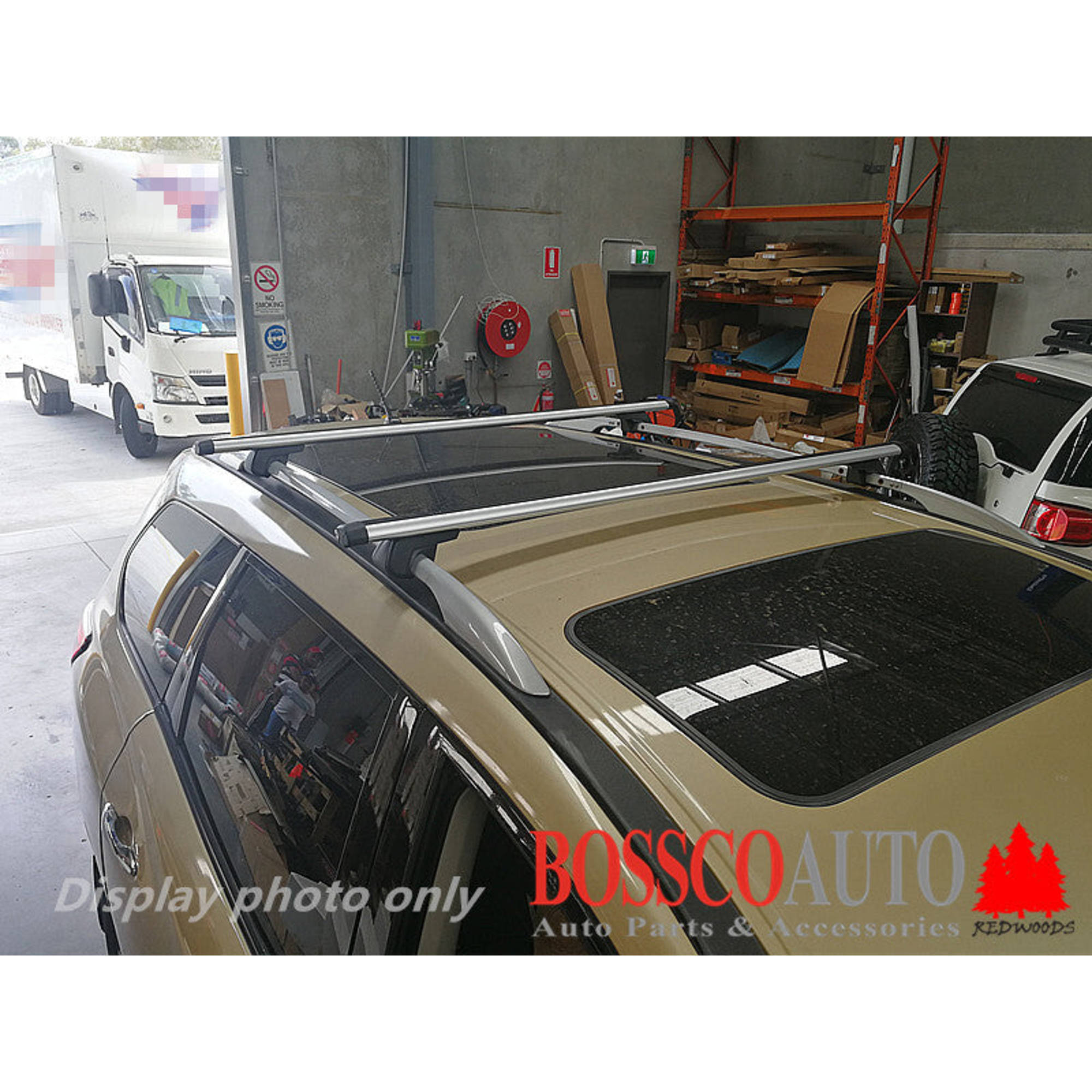 Silver Universal 53" Claw-Style Roof Racks Suitable with Roof Rails