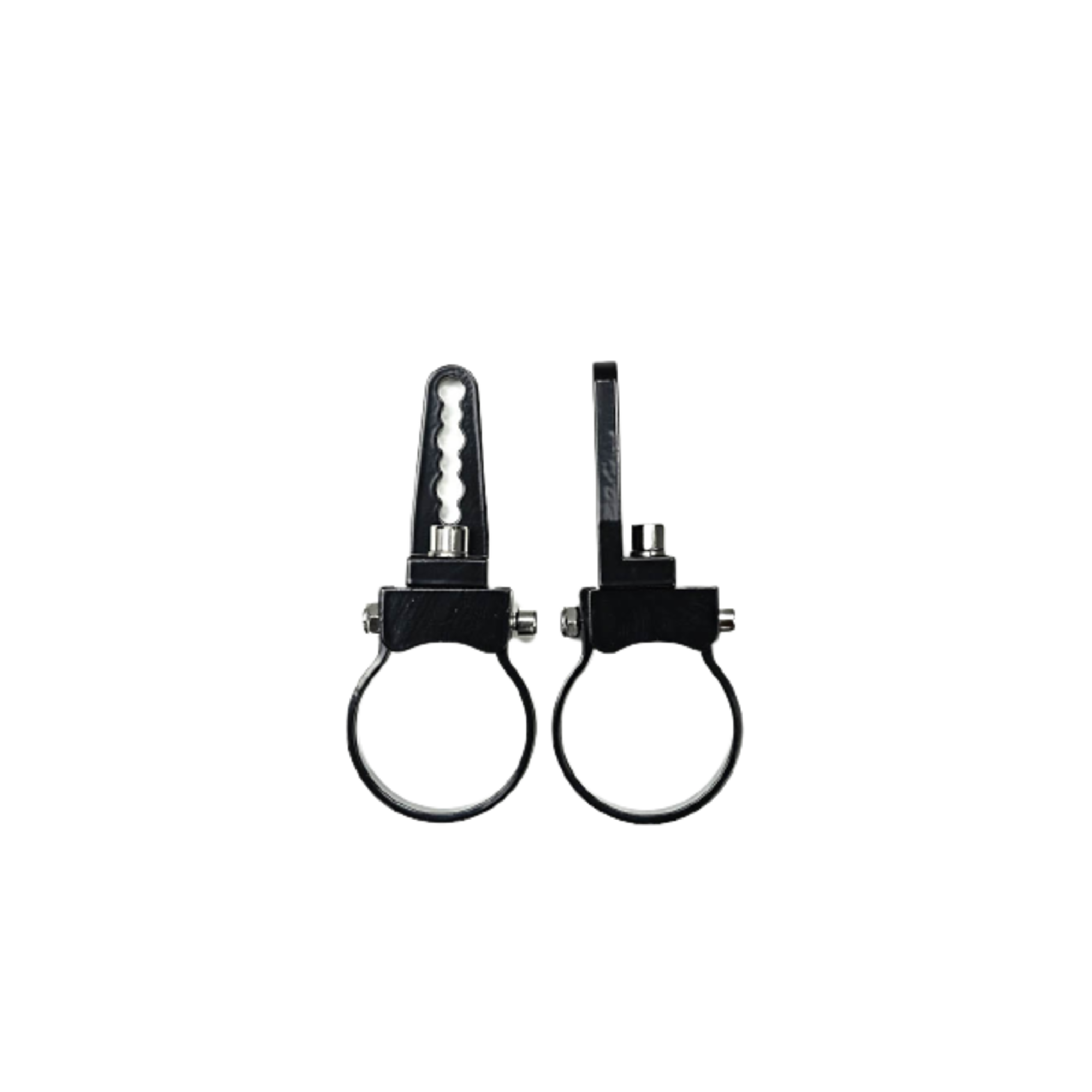 2.5" (60-63.5mm) Upright LED Light Clamp Bracket - BLACK