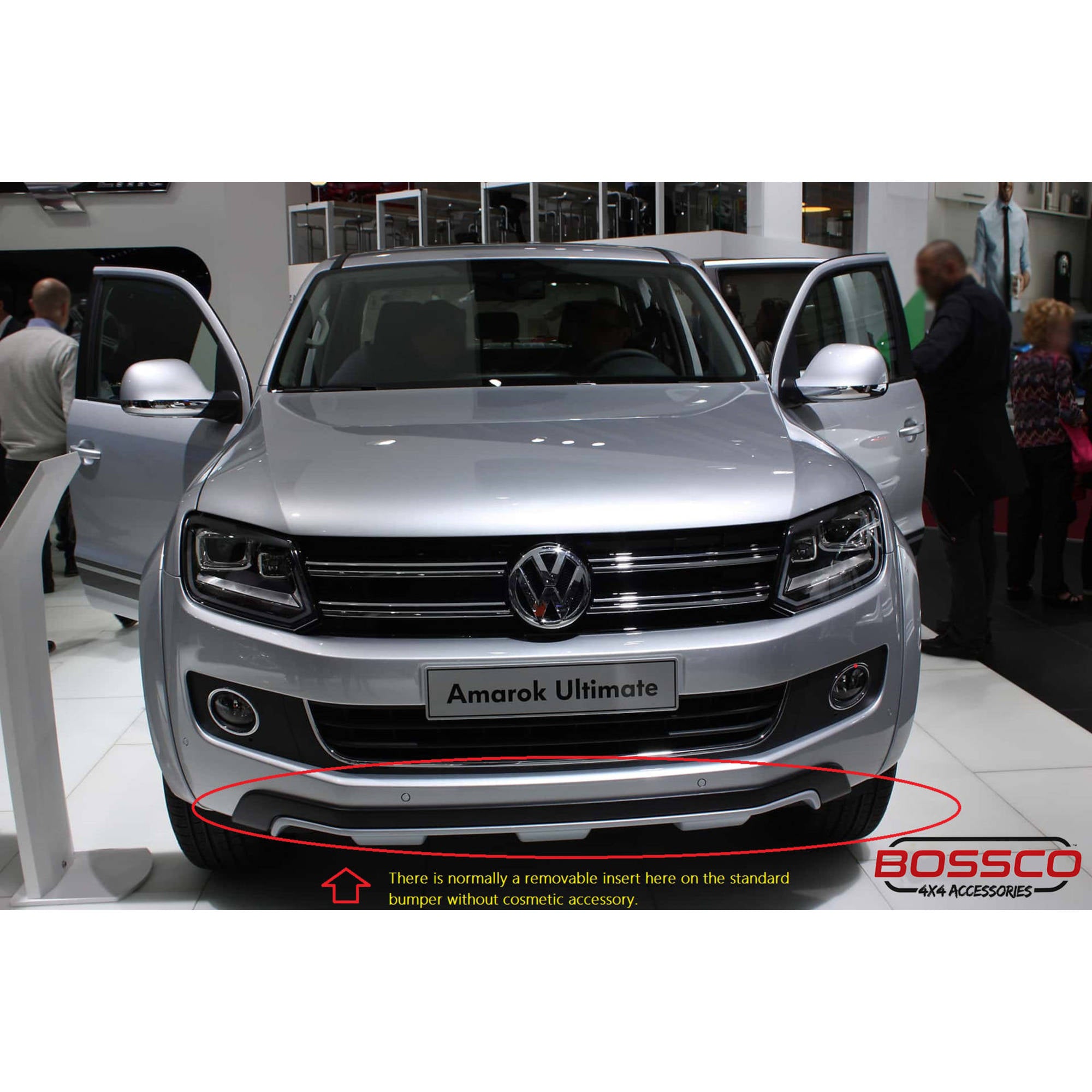 Black Bulldog Nudge Bar Suitable For Volkswagen Amarok 2010-2022 (Suits Front parking Sensors)