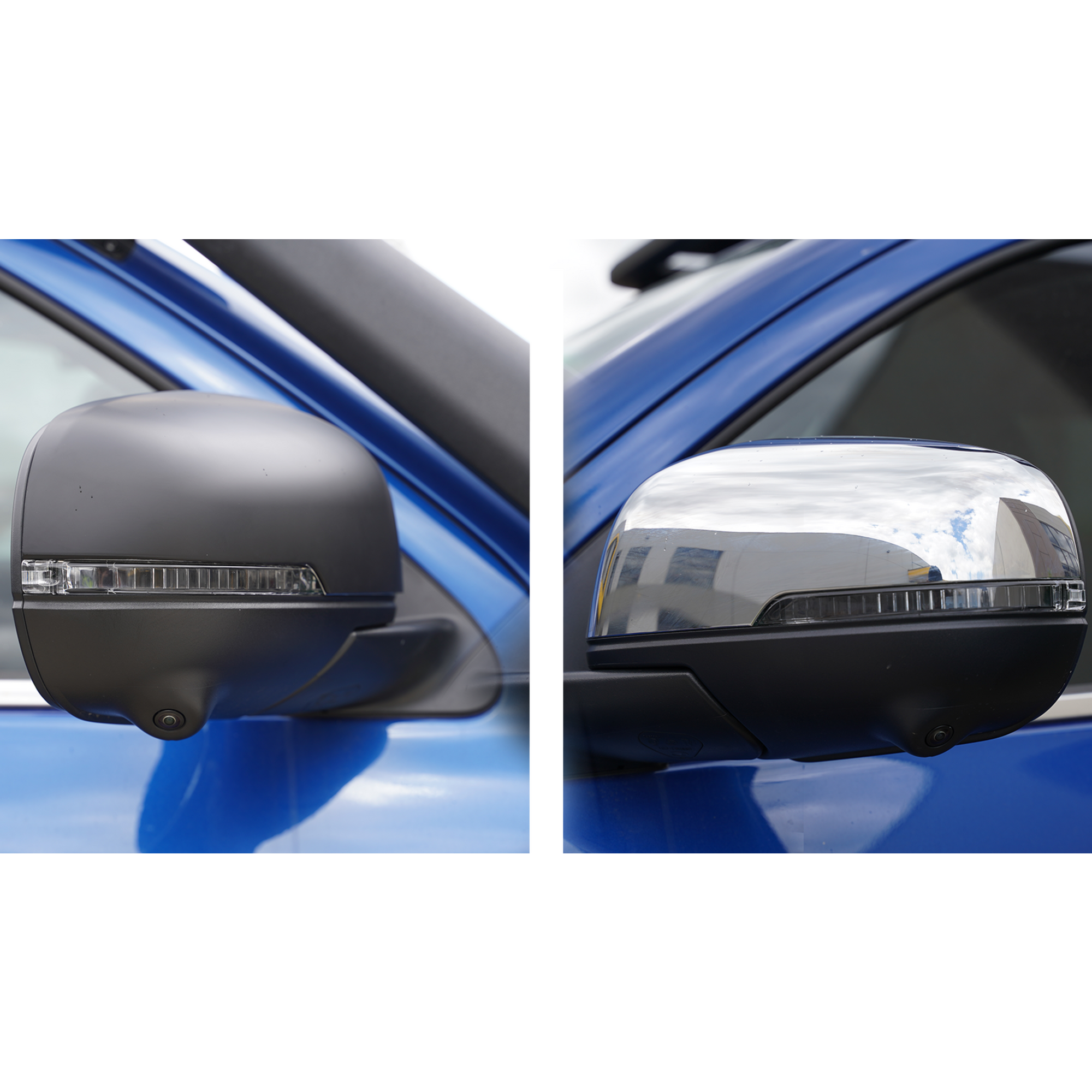 BLACKOUT Side Mirror Covers Protectors Suitable For GWM Cannon 2020-2025 - RUNOUT