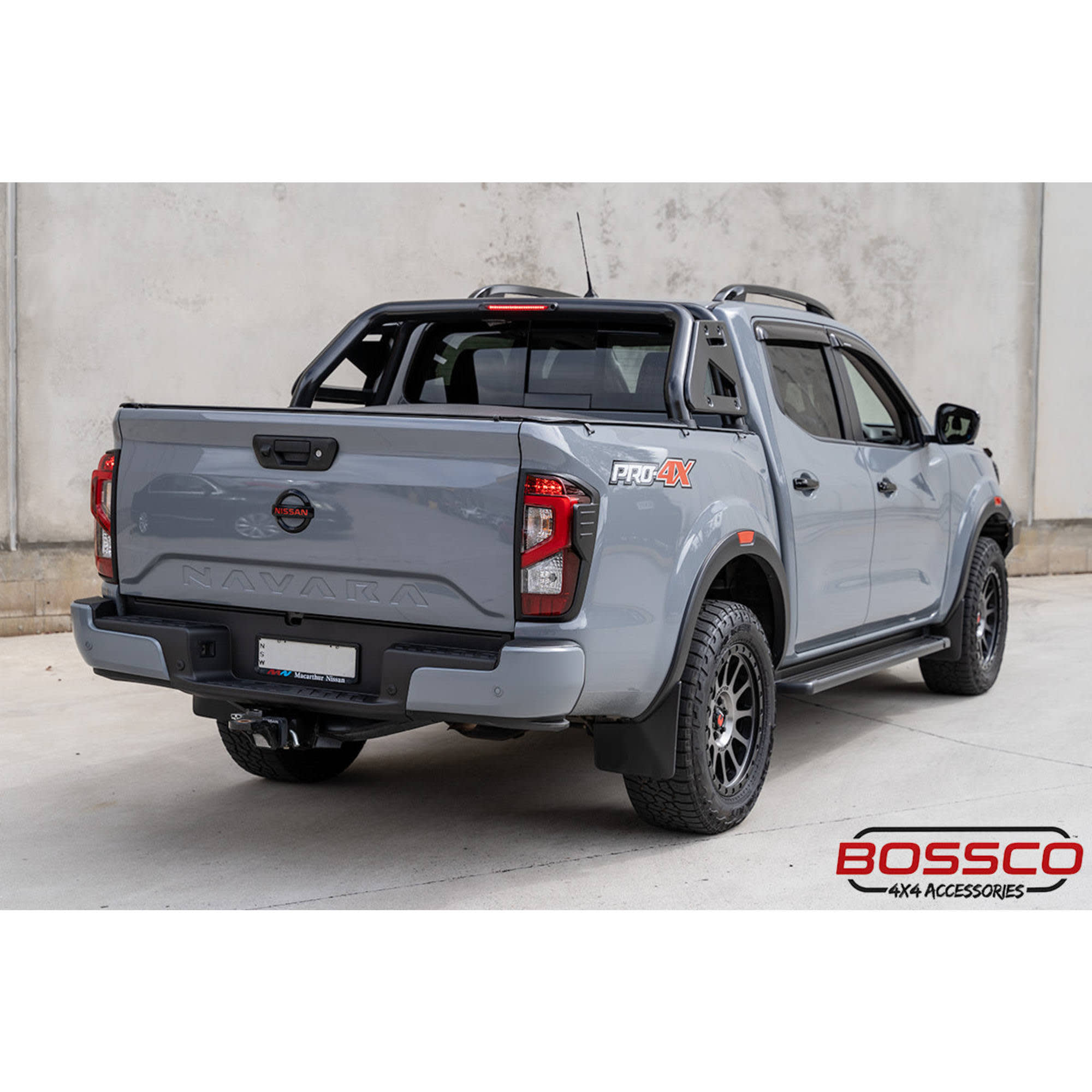 Black Front Headlight & Rear Tail Light Trim Covers Package Suitable For Nissan Navara NP300 Facelift 2021-2025