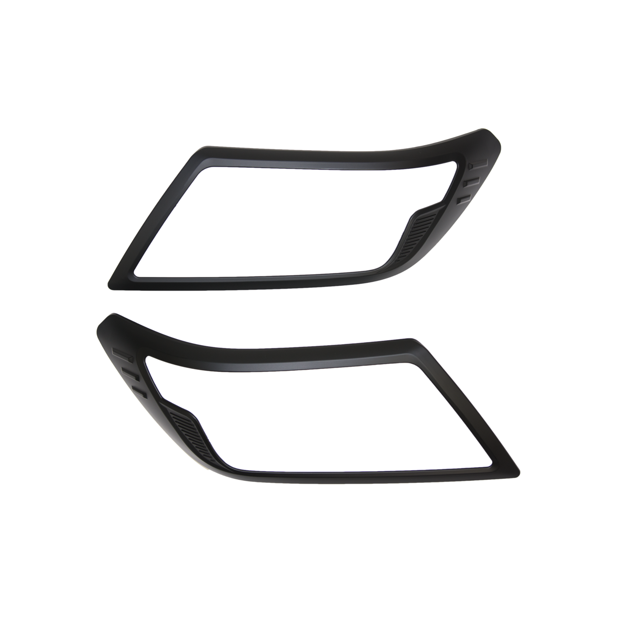 Black Front Headlight & Rear Tail Light Trim Covers Package Suitable For Nissan Navara NP300 Facelift 2021-2025