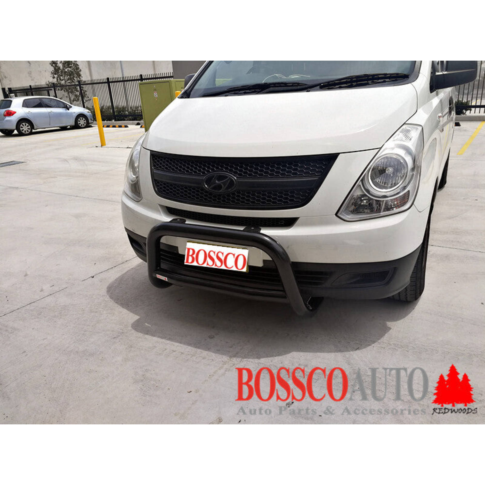 Black Aluminium Alloy Nudge Bar suitable for Hyundai iLoad 2007-2022